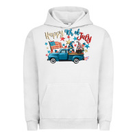 Pigment Lunar Rock happy 4th of july gnome truck Urban Hoodie - CowGirlArtShop