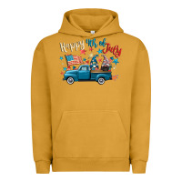Pigment Peanut Butter happy 4th of july gnome truck Urban Hoodie - CowGirlArtShop