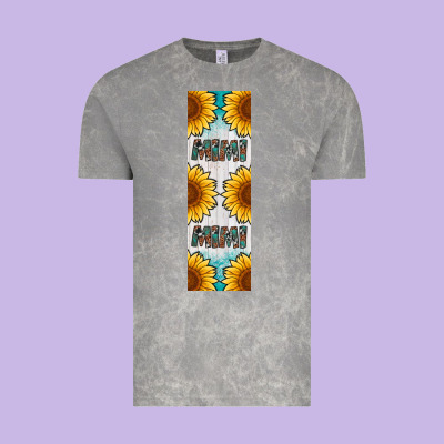 Mimi Sunflower Leopard  Pen Wrap Vintage Tee Designed By Artiststas