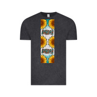 Vintage Black mimi sunflower leopard  pen wrap Vintage Tee - Artiststas