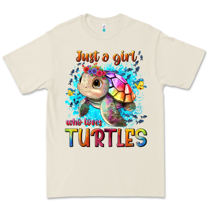 Just A Girl Who Loves Turtles Premium Tee by texasbilliewilder | Teevron