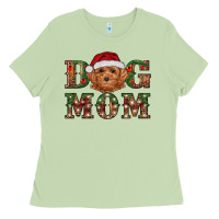 Matcha Christmas Toy Poodle Dog Mom Ladies Tee - RanaPortraitStore