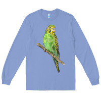 Colony Blue Budgeriar Bird Parrot Long Sleeve Tee - LillyAllenDesigns