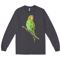 Smoke Budgeriar Bird Parrot Long Sleeve Tee - LillyAllenDesigns