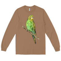 Toasted Coconut Budgeriar Bird Parrot Long Sleeve Tee - LillyAllenDesigns