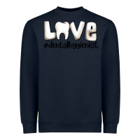 Navy love dental hygienist Heavyweight Sweatshirt - AdoDesignShop