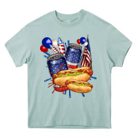 Arona hotdog with beers billie wilder Heavy Core Tee - texasbilliewilder