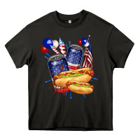 Asphalt hotdog with beers billie wilder Heavy Core Tee - texasbilliewilder