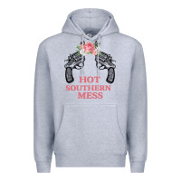 Heather Grey Hot Southern Mess Premium Hoodie - Bettercallsaul