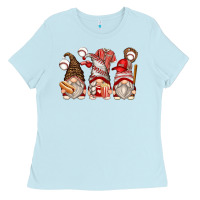 Baby Blue baseball gnomes Ladies Tee - Zillion Design Studio