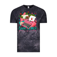 Cloud Black love letter with typewriter Vintage Tee - AdoDesignShop