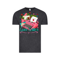 Vintage Black love letter with typewriter Vintage Tee - AdoDesignShop