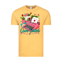 Vintage Mustard love letter with typewriter Vintage Tee - AdoDesignShop
