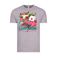 Vintage Zinc love letter with typewriter Vintage Tee - AdoDesignShop