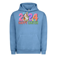 Pigment Pebble Blue 2024 happy easter Urban Hoodie - CowGirlArtShop