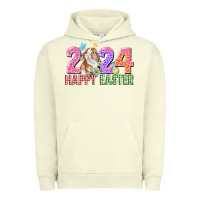 Pigment Pistachio 2024 happy easter Urban Hoodie - CowGirlArtShop