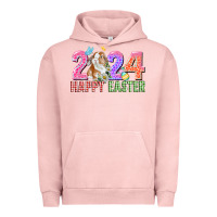 Pigment Salmon 2024 happy easter Urban Hoodie - CowGirlArtShop