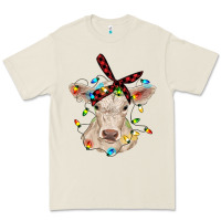 Bone charolais calf with christmas lights baby cow Premium Tee - RanaPortraitStore