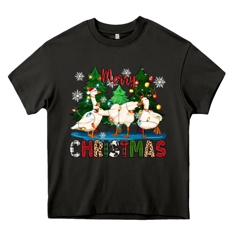 Merry Christmas Duck Heavy Core Tee by Zillion Design Studio | Teevron