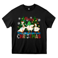 Black merry christmas duck Heavy Core Tee - Zillion Design Studio
