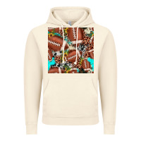 Vintage Artic football leopard turquoise cowhide sunflower seamless pattern Vintage Hoodie - JahusDesignShop