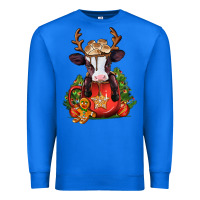 True Royal christmas baby cow hot cocoa Premium Sweatshirt - Jasminsmagicworld