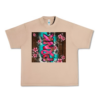 Western Pattern Pink With Floral Cancer Ribbon Urban Heavy Tee | Teevron