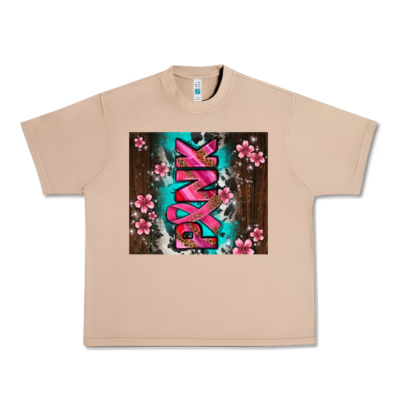 Western Pattern Pink With Floral Cancer Ribbon Urban Heavy Tee by AdoDesignShop | Teevron
