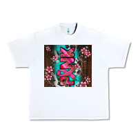 White western pattern pink with floral cancer ribbon Urban Heavy Tee - AdoDesignShop