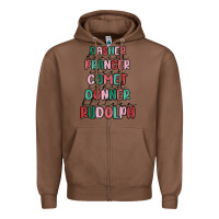 Chestnut dasher dancer prancer vixer comet cupid donner bli Zipper Hoodie - MaliasSmallBusiness