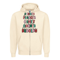 Sandshell dasher dancer prancer vixer comet cupid donner bli Zipper Hoodie - MaliasSmallBusiness