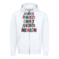 White dasher dancer prancer vixer comet cupid donner bli Zipper Hoodie - MaliasSmallBusiness