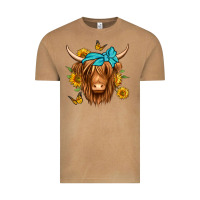 Vintage Camel sunflower long haired cow Vintage Tee - Jasminsmagicworld