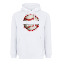 White personalized baseball Heavyweight Hoodie - Artiststas