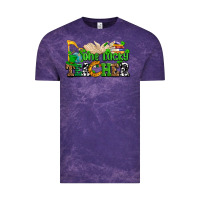 Cloud Purple one lucky teacher Vintage Tee - AdoDesignShop