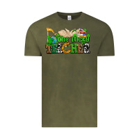 Vintage Olive one lucky teacher Vintage Tee - AdoDesignShop