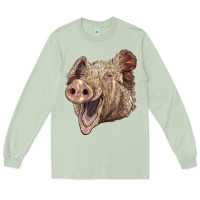 Matcha american yorkshire pig face Long Sleeve Tee - LillyAllenDesigns