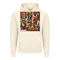 Vintage Artic football leopard gemstone sunflower seamless pattern Vintage Hoodie - JahusDesignShop