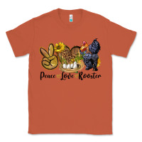 Copper peace love rooster Classic Tee - LillyAllenDesigns