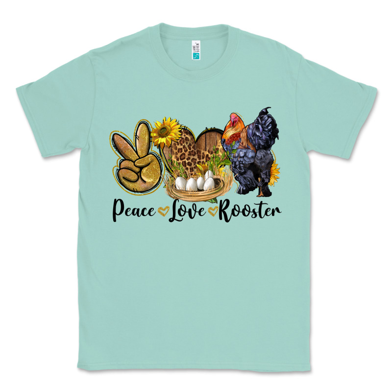 Peace Love Rooster Classic Tee by LillyAllenDesigns | Teevron