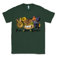Sports Green peace love rooster Classic Tee - LillyAllenDesigns