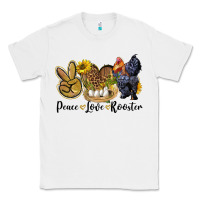 White peace love rooster Classic Tee - LillyAllenDesigns