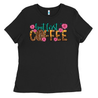 Black but first coffee Ladies Tee - texasbilliewilder