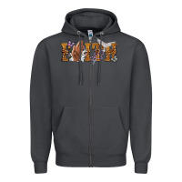 Smoke faith with praying hands Zipper Hoodie - NancyCooperArtShop