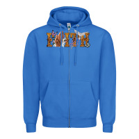 True Royal faith with praying hands Zipper Hoodie - NancyCooperArtShop