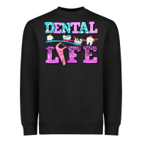 Black dental life with teeth Heavyweight Sweatshirt - AdoDesignShop