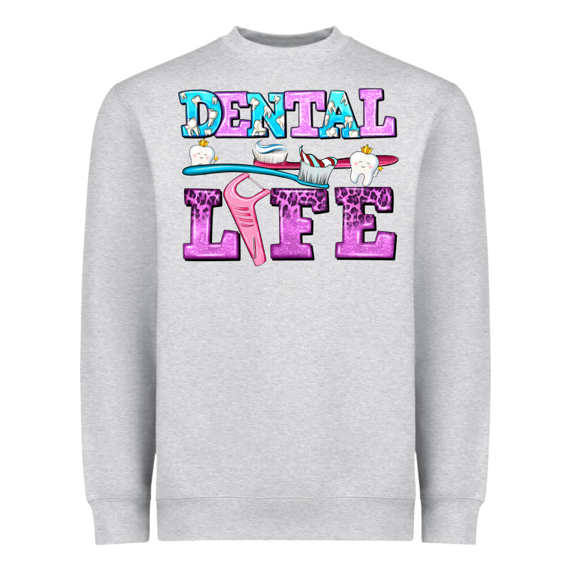 Dental Life With Teeth Heavyweight Sweatshirt by AdoDesignShop | Teevron