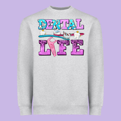 Dental Life With Teeth Heavyweight Sweatshirt Designed By Adodesignshop