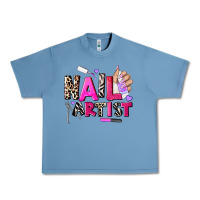 Pebble Blue nail artist Urban Heavy Tee - AdoDesignShop