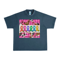 Midnight Navy western colorfull cancer ribbon Urban Heavy Tee - AdoDesignShop